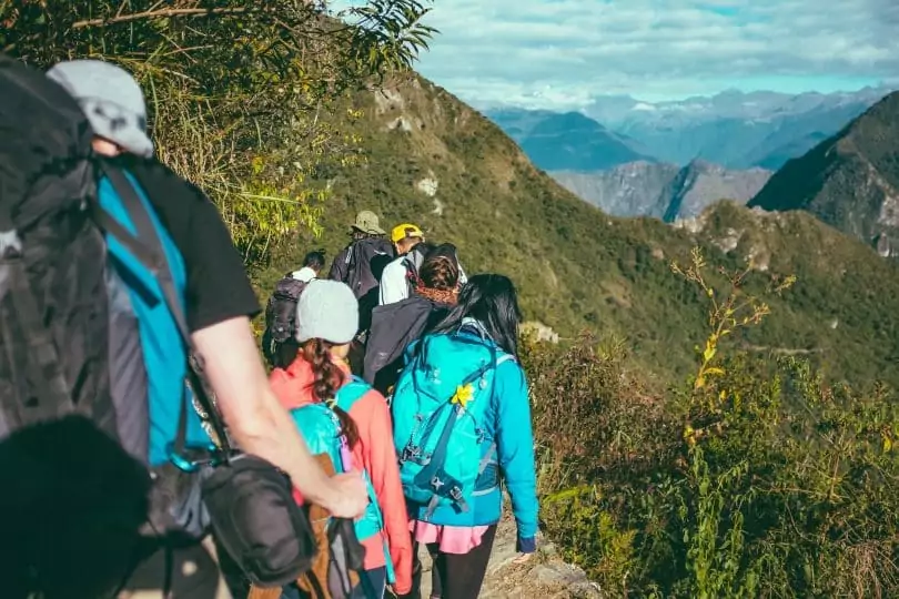 group of hikers