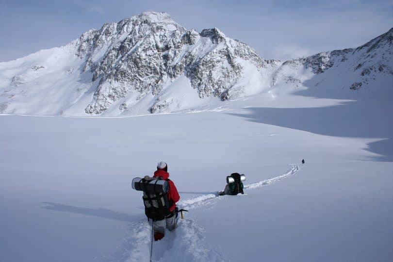 true beauty of the mountains after a fresh snowfall