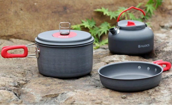 Alocs backpacking pot and pan
