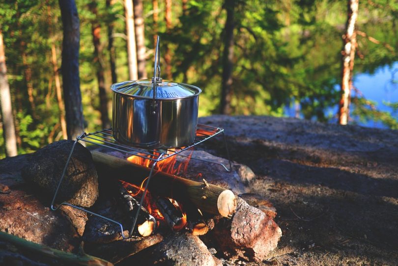 cooking in the forest