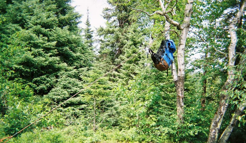 The Marrison haul method to hang a brear bag