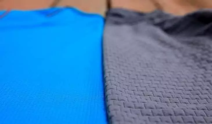 Image showing the materials of two different base layers
