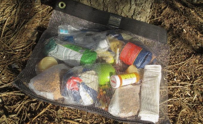 Image showing things in a Loksak Opsak bag