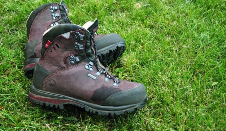 A pair of Nubuck Leather Boots