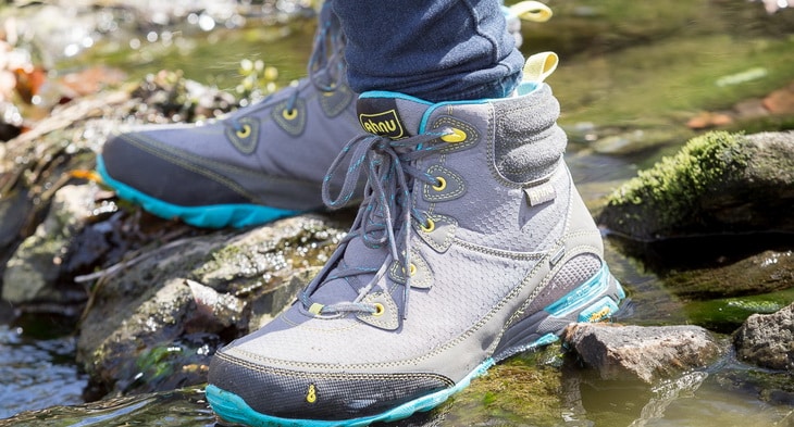 Woman Wearing Ahnu Sugarpine Women's Hiking Boot