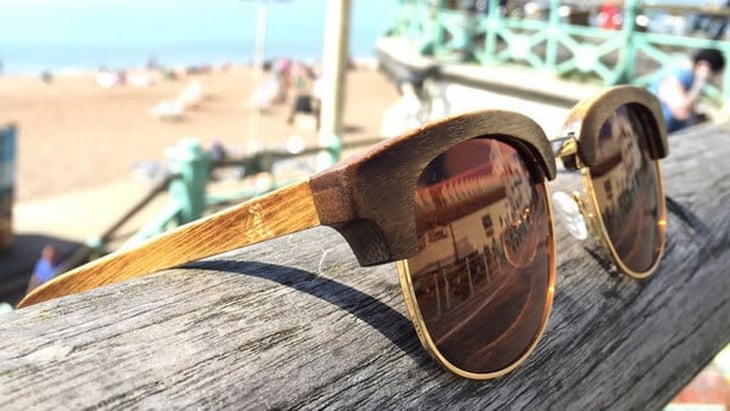 Brown Clubmaster Sunglasses
