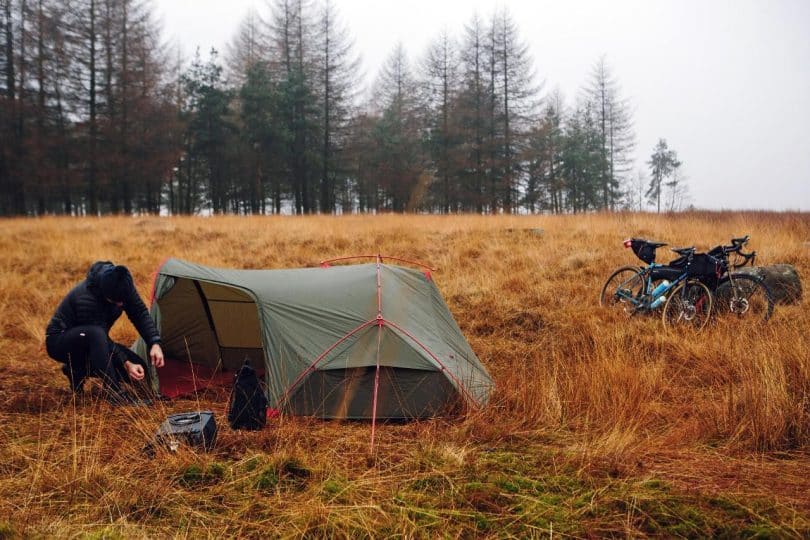 Camping with bikes