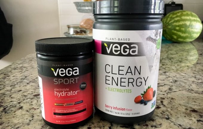 Image showing the Vega Supplements on the table