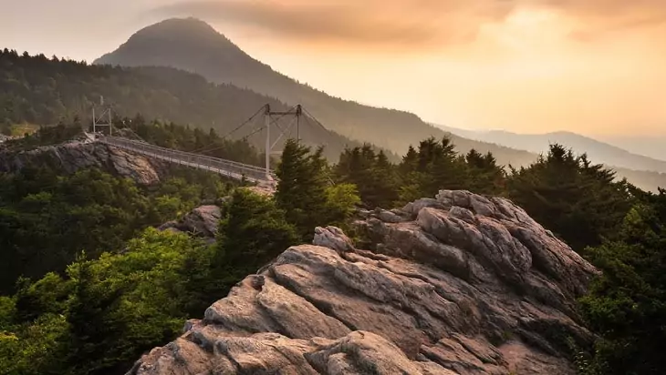 Mile High Swinging Bridge