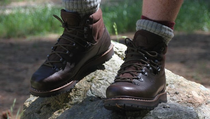 Man Wearing Hanwag Tashi Boots