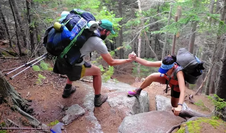 Hikers on Appalachian Trail