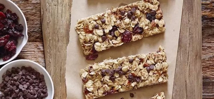 Homemade Granola Bars on the Table