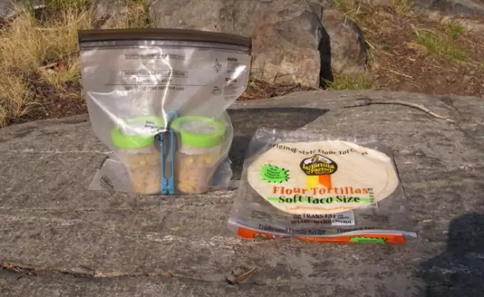 Image showing some food in Odor Proof Bags for Backpacking
