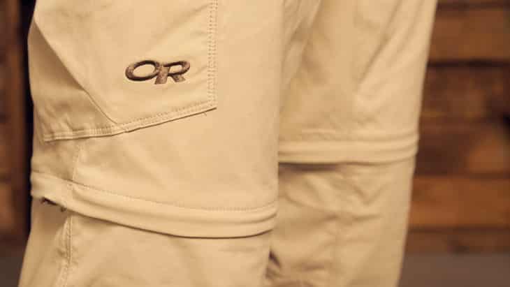 Man wearing a pair of OR-men-convertible-pants