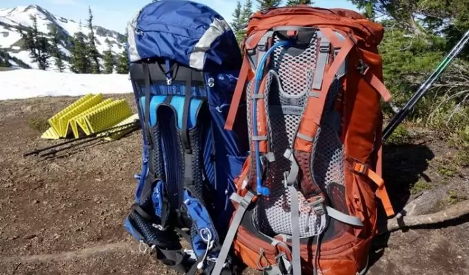Image showing two Osprey-Backpacks on the ground