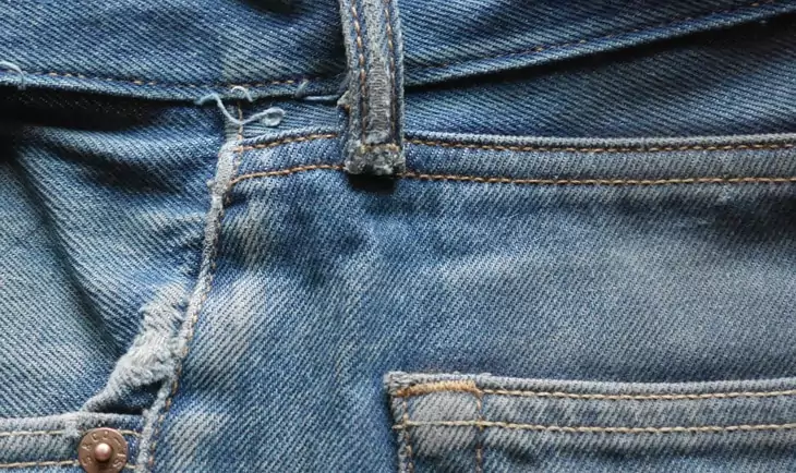 Close-up photo of jeans