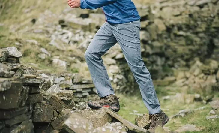 Man Climbing the Mountains in Paramo-Montero-Technical-Jeans