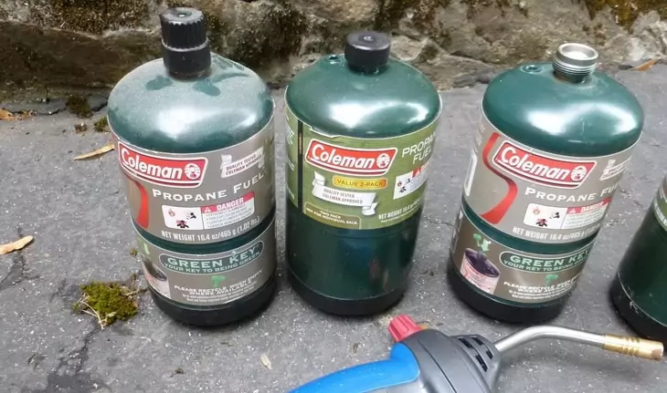 Image showing the Propane-or-gasoline fuel for camping lantern