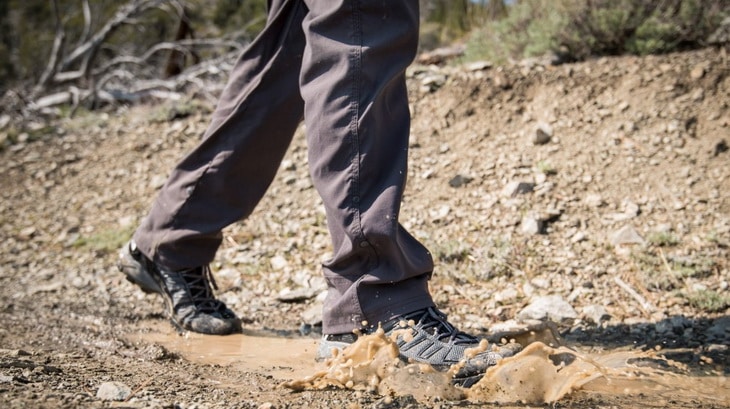 Salomon Ultra 109 GTX, which has a Gore-Tex waterproof liner.