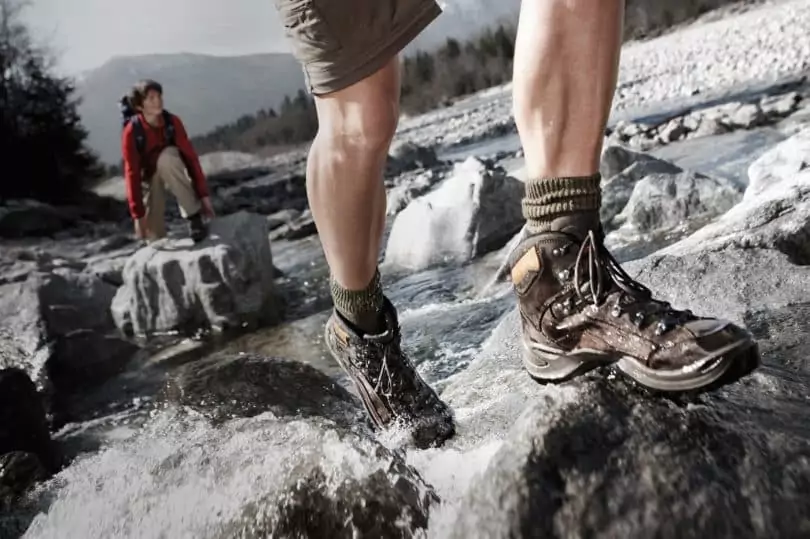 Waterproofing hiking shoes