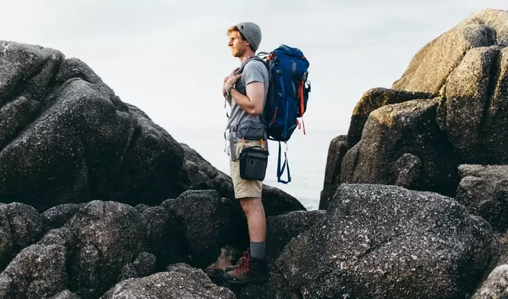 One man backpacking adventure