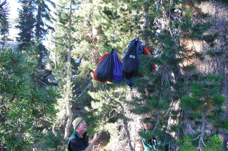 Double Rope Method/Counterbalance Method to hang a bear bag