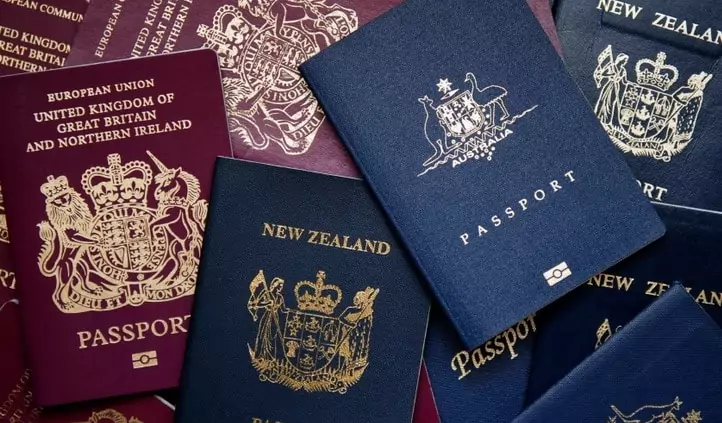 different colours passports