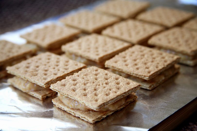 healthy snack made of Peanut Butter Banana Smudgies