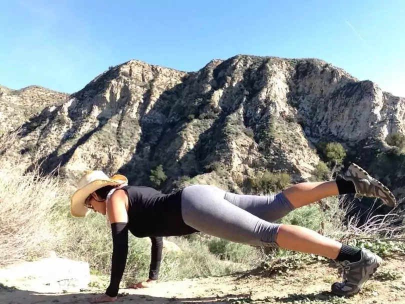 hiking girl beautiful body