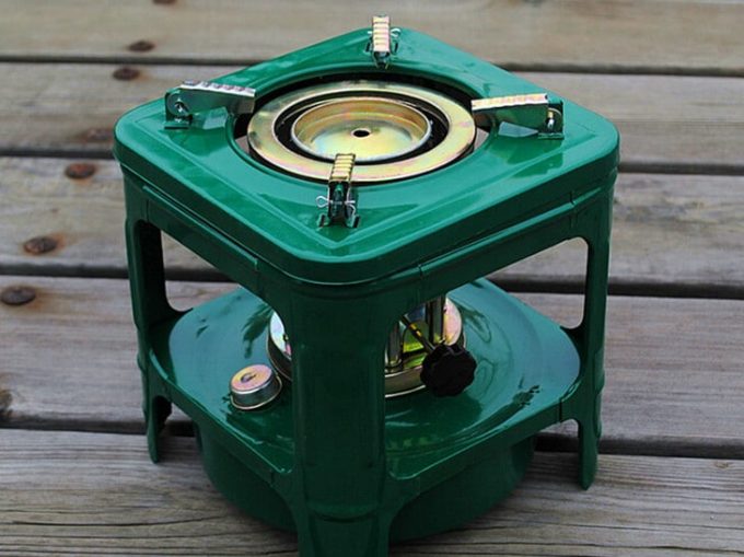Image showing a green kerosene-cook-stove