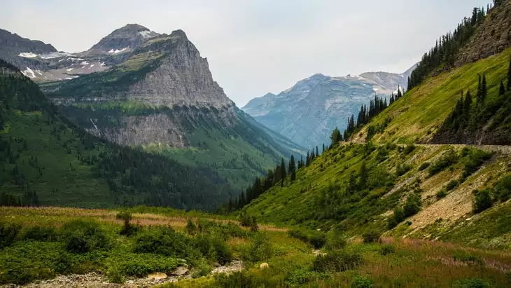 Green and Gray Mountain