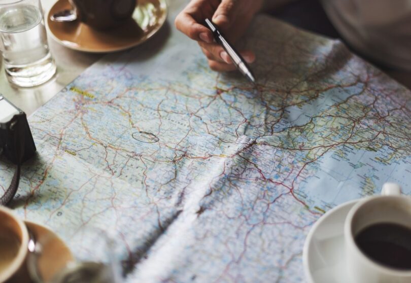 picture of a man planning a hiking experience