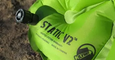 Close-up image of Klymit Static V2 Inflatable Sleeping Pad
