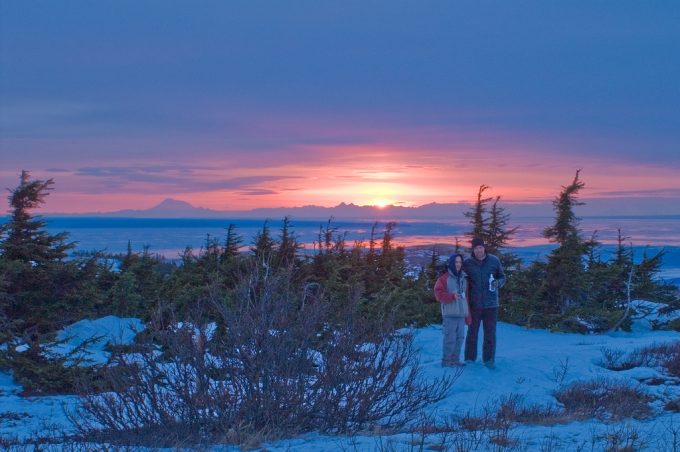 Sunset from Flattop Mountain