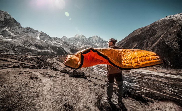 A stiff breeze on Everest is one way to dry your sleeping bag