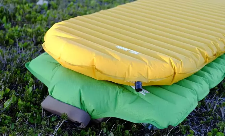 Backpacking Sleeping Pads on the Grass