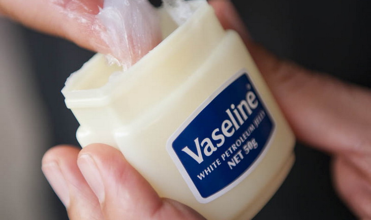 vaseline on a woman's hand