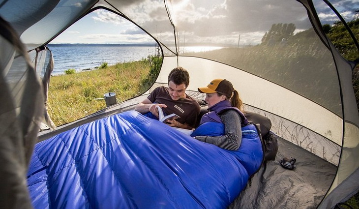 Double Sleeping Bag Is Great For Camping