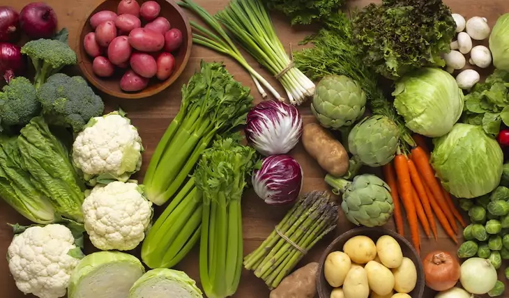 Fresh Vegetables on the Table