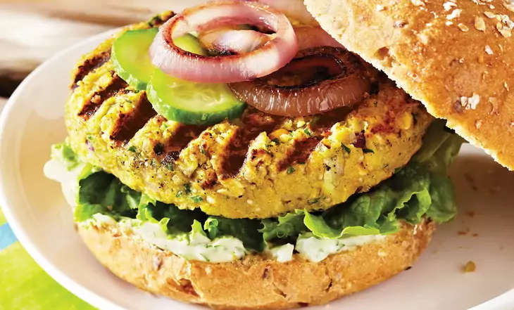 Lemon Chickpea Quinoa Burger