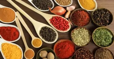 herbs-spices-on a table