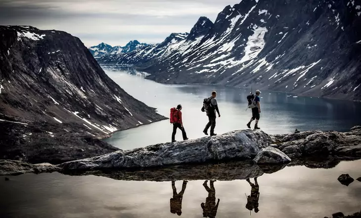 hiking in Greenland