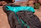 Kelty sleeping bag on the ground in the Canyon