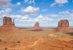 A picture of the monument valley, Arizona