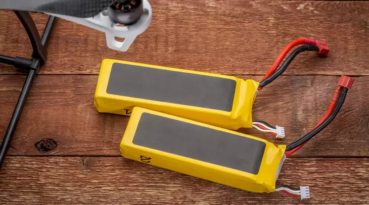 LiPo Battery and a Drone