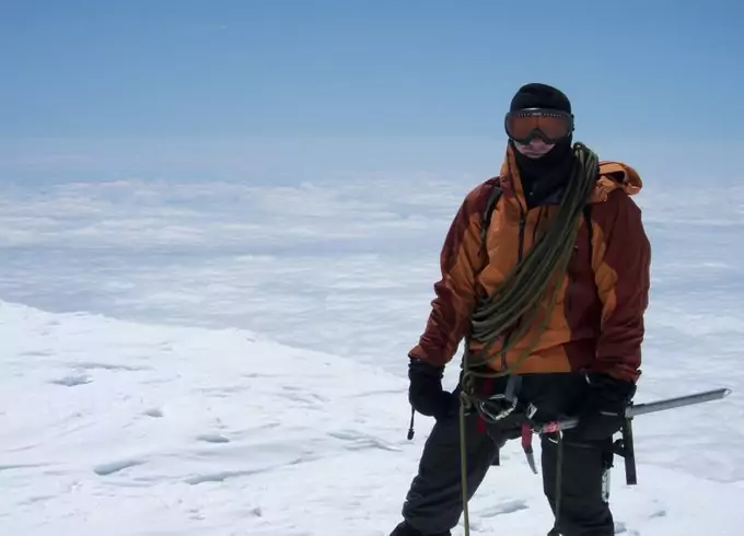 An alpinist on Everest