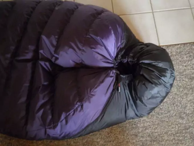 hood of apache sleeping bag