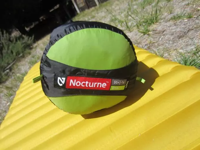 Nemo Nocturne Sleeping Bag packed on the ground