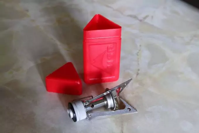 A MSR PocketRocket Stove out of the box