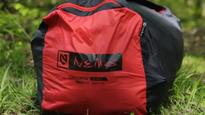 Image showing the NEMO Concerto Sleeping Bag packed
